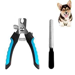 Dog & Cat Pets Nail Clippers and Trimmers Professional Pet Nail Clipper Grooming Tool for Thick Nails Easy-to-Cut Pets Nail Cutter with Free Nail File for Large and Small Animals