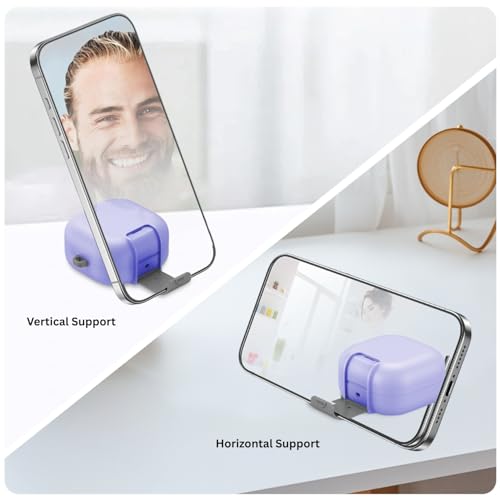 Image of Oboe Aegis Case 'Compatible with' Samsung Galaxy Buds 4 & 4 Pro Case with Phone Stand & Keyring (Lavender Purple) [Buds & ChargingCase NOT Included]