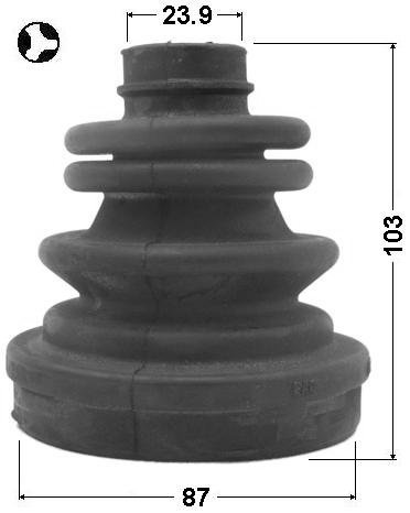 Amazon.com: 96489854 - Inner CV Joint Boot (87X103X23.9) Kit For