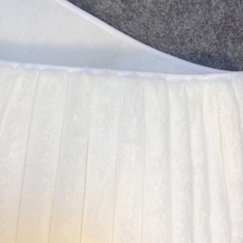 Cache-pied de sapin de bohème rustique jupe en peluche blanche