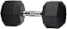 AmazonBasics Rubber Encased Hex Dumbbell, 50 lb