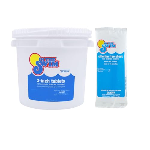 Image of In The Swim Chlorine-Free Shock and Chlorine Tablets Large Bundle
