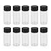 ibasenice 100pcs Glass Bottle Container with Lid Sample Container Carafe with Containers with Lids Clear Perfume Sample Science Glass Ware Specimen Bottle Makeup Samples Mini Vial