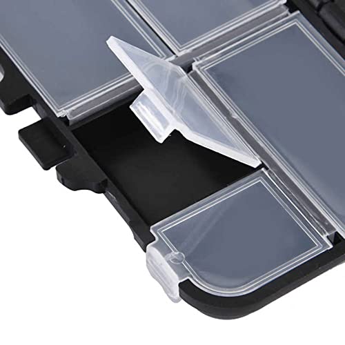 Lakikagjh Tool Box 9 Compartment Mini Storage Case Flying Fishing Tackle Box Fishing Spoon Hook Bait Storage Box Fishing Accessories #TOP3