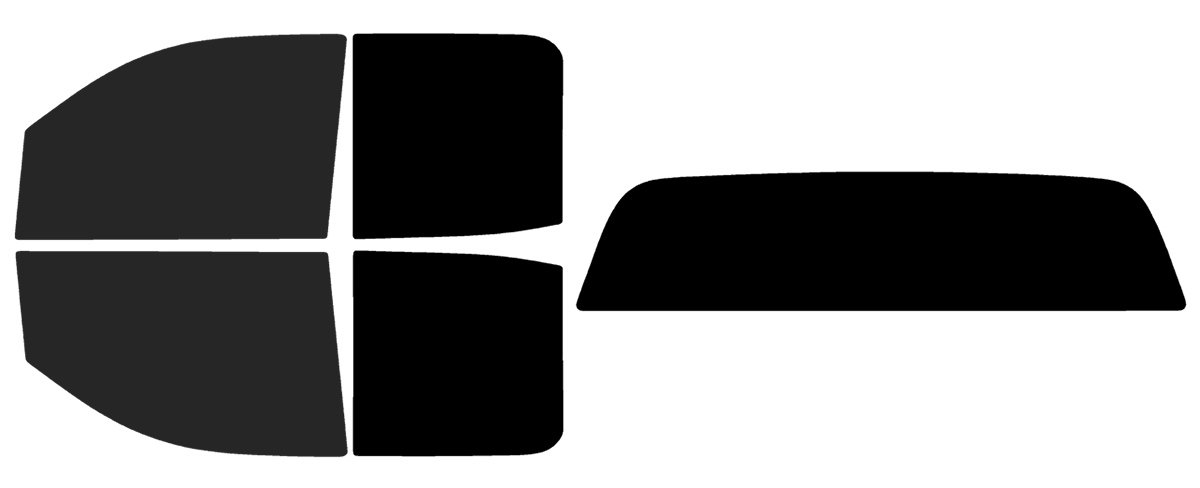 The Tint Effect Precut Window Tint Kit Compatible with GMC Sierra 2500 3500 HD Double Cab (2015-2019) (Full Truck : 15% Front / 5% Rear and Solid Rear) Automotive Film