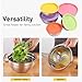 Aoveew Mixing Bowls Set 5 Piece Stainless Steel Nesting Mixing Bowls with Lids, Kitchen Prep Bowls for All Your Culinary Needs