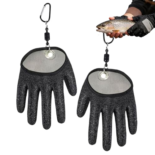 フィッシンググローブ 取り扱い用,耐穿刺 無切断 ミトン,キッチン用安全グローブ フック付き - アウトドア用 ガラス カキ剥き マンドリンスライス 肉切り カヤック ハイキング パドリング