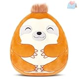 BSTAOFY 12'' Cute Sloth Soft Plush Pillow Sloth Stuffed Animal Cushion Nap Pillow Birthday Valentines for Boys Girls