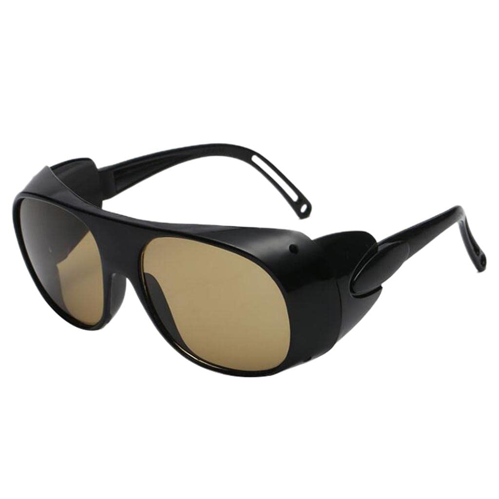 Milageto Brown Welding Welder Goggles Torching Brazing Glasses Windproof,