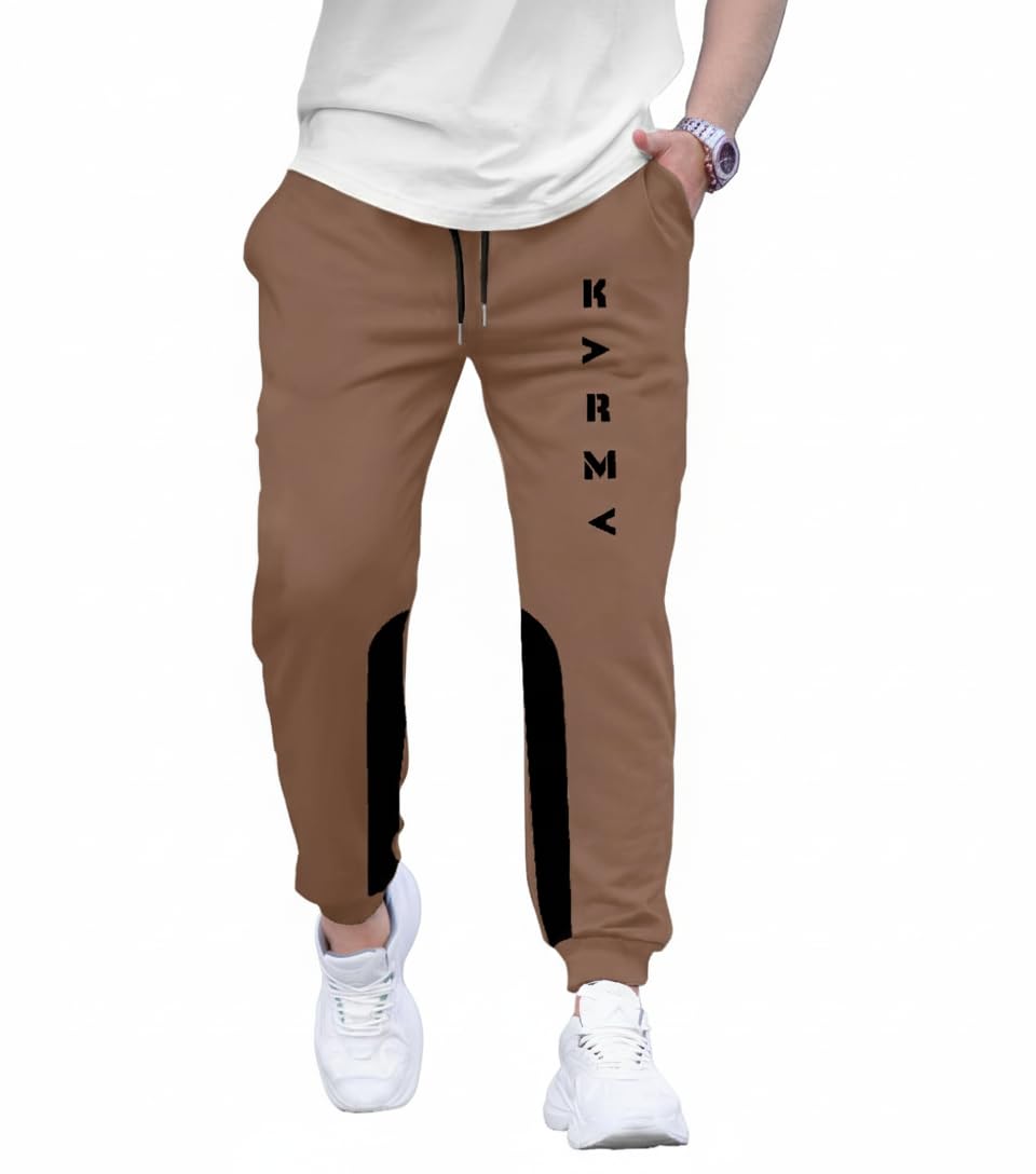Swastik Apparels Men's Karma Track Pant | Track Pants | Yoga Wear | Regular fit | Active wear | Lycra Full Elastic Jogger Track Pant | Gym Wear | Cargo Pant-picture-38