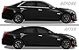 SlickMod, Chrome Delete Blackout Vinyl Overlay for 2014-2019 Cadillac CTS Sedan Window Trim (Gloss Black)