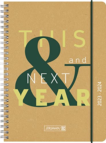 BRUNNEN School Calendar "This&Next" 2023/2024 2 Pages = 1 Week A5 Natural