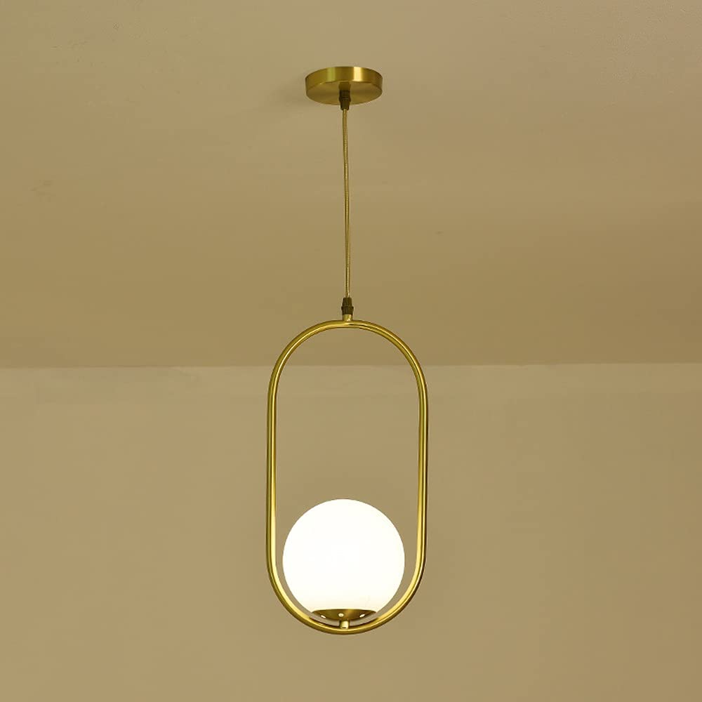 ISCBAFYX Lampa wisząca mosiężna szkło nordyckie Wysokość wynosi 40 cm w pomieszczeniu regulowanego oświetlenia żyrandola wyposażenia restauracyjnego Kuchnia