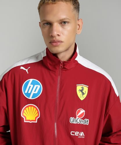 PUMA Scuderia Ferrari F1 2025 Fahrer T7 Oversized Jacke - Rot - Größe: L