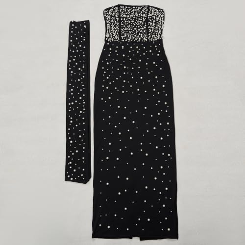 Image of PORRCEY Sexy Elegant Rhinestone Party Club Night Formal Dress for Women