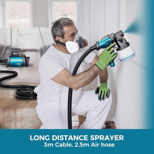Tilswall Shark800 Paint Sprayer HVLP 800W Electric Spray Paint Gun, Blue - 44.99 w/ Code + 55% Off Code 8BSJIUYO - image 8