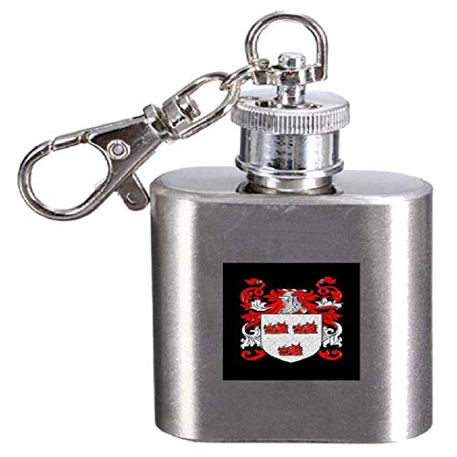 Flasque de poche Barton blason familial Kerying idéal pour un mariage