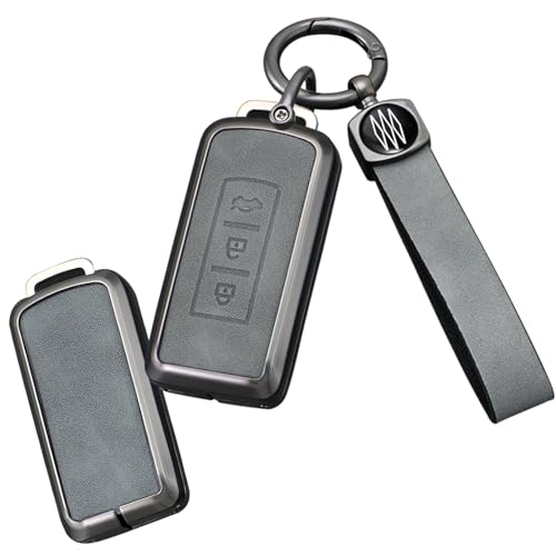 Protège clé Mitsubishi anti-choc et porte-clés en cuir