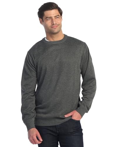 Gioberti Mens Jacquard Crew Neck Pullover Sweater