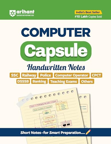 Image of Arihant Computer Awareness & Computer Capsule Handwritten Notes Combo | Complete Computer GK for SSC, Railway, Banking, Police, DSSSB, CPCT & State ... | Chapterwise Notes, MCQs, PYQs, Short Notes