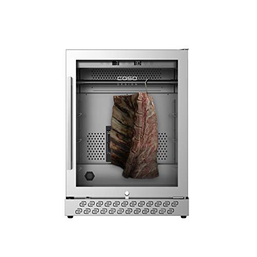 Caso DryAged Master 125 - Armario de almacenamiento y maduración de carne, temperatura 2-14 °C, humedad 50-85%, acero inoxidable