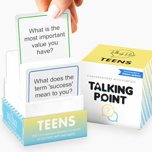 200 Conversation Cards for Teens - Engaging & Deep Questions to Build Trust, Encourage Self-Expression & Strengthen Relationships – Great for Parents, Teachers, Group Discussions & Quality Time