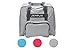 Produktbild SEMPLIX Overlocktasche/Coverlocktasche 44x38x33cm, Groß, Stabil, für Transport/Aufbewahrung Aller gängiger Maschinen, (hellgrau)