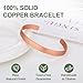 Fashtour Pure Copper Bracelet and Ring Set – Copper Bracelet for Men & Women – 100% Solid, Raw & Uncoated Handmade Hammered Tibetan Cuff Bangle (copper076)