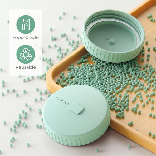 Image of Momcozy Glass Breast Milk Pitcher Lid, Dishwasher Safe Food Grade Caps 1pc