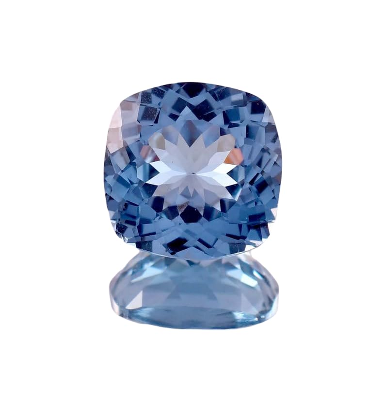 Aigue-marine naturelle 8x8mm coussin, la pierre idéale pour un cadeau de bijoux faits main