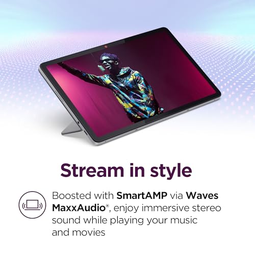 Image of Lenovo Chromebook Duet - 2025 - Convertible Laptop - ChromeOS - 10.95 inch WUXGA IPS Touch Display - 4GB Memory - 64GB Storage - MediaTek Kompanio 838 - Luna Grey