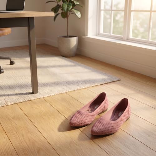 Image of Frank Mully Womens Pointed Toe Flats Knit Dress Shoes Comfort Women Shoes Softable