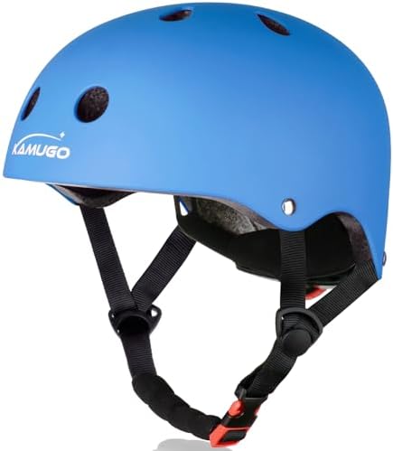 KAMUGO Kids Bike Helmet,Toddler Helmet Adjustable Bicycle Helmet Girls Or Boys Ages 2-3-4-5-6-8 Years Old,Multi-Sports for Cycling Skateboard Scooter