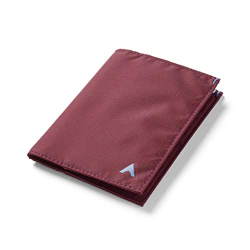 Image of Allett Original Wallet, Mulberry | Nylon, RFID Blocking, Thin Bifold, Minimalistic, Front Pocket | Holds 4-24+ Cards, Bills, Receipts | Wallets for Men & Women