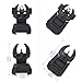 SANGRUTON Flip Up Sights Polymer Fiber Optic Sights for Picatinny (Black Flip Up Sights)