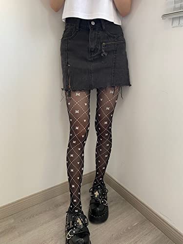 Image of Sahabowi Women's Sheer Tights, High Waist Pantyhose, Vintage Control Top Stockings,Shaping Pantyhose Slimming Butt Lifting
