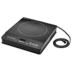Amazon Basics 1800W Electric Portable Induction Cooktop, Induction Burner with Child Lock, Overheat Protection, Timer, 8 Power Settings, Up to 440°F, for Cookware with Diameter 5.7"-8.2", Black - Image 2