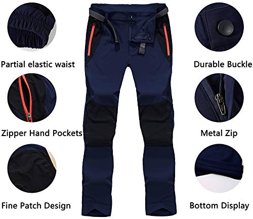 image for BIYLACLESEN Mens Hiking Pants Quick Dry Pants Men Outdoor Pants Men Fi