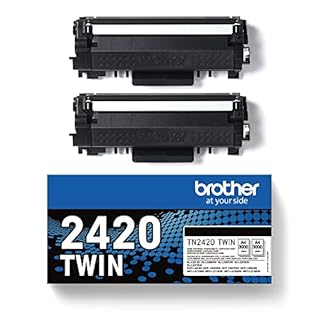 Brother TN2420TWIN Bundle di 2 Toner, Nero, 6000 Pagine Incluse, per Stampanti MFCL2710DW/MFCL2710DN/MFCL2730DW/MFCL2750DW/DCPL2510D/DCPL2550DN/HLL2310D/HLL2350DW/HLL2370DN/HLL2375DW, alta capacita