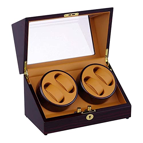 Écrin montre rotatif pour ranger et remonter 4 montres chez soi