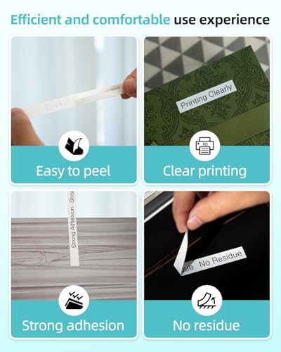 Tze-231 Label Tape Cassette 12mm 0.47 White Schriftband kompatibel mit Brother P-touch Bänder 12mm Weiß Tze Tz231 Laminated Tape für Brother Beschriftungsgerät P touch E110 H100 H105 H107B D410 D210