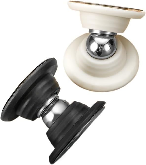 Silicone Door Stops Stainless Steel Magnetic Non Punch Door Stopper Wall Mounted Door Holder Furniture Hardware(White)