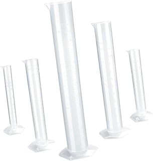 FUNOMOCYA 5pcs Cylinder Kit Glass Beaker Graduated Cylinders Laboratory Measuring Cylinder Test Measuring Tubes Graduated Cylinder 100ml Glass Test Tubes Thicken Measuring Bucket