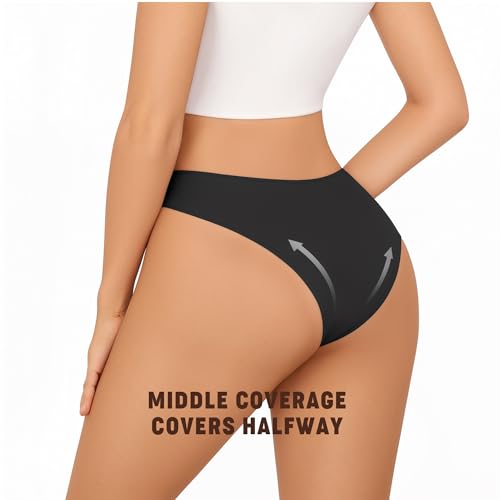 MANGOPOP Womens Underwear Bikini Panties with Cotton Gusset Stretch Underwear for Women 6 Pack3