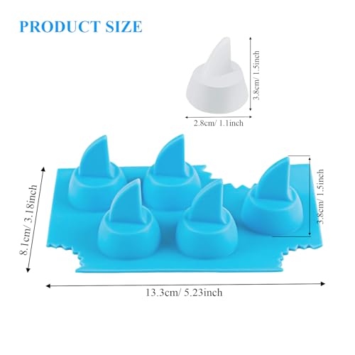 2 Pack bandejas de silicona para cubos de hielo miniatura 2