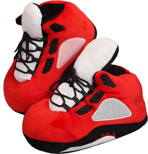 CHYUANSLIS Cozy Unisex Sneaker Slippers - Trendy, Comfy Kicks for Indoors with Non-Slip Soles, Soft Plush & One-Size Fits Most