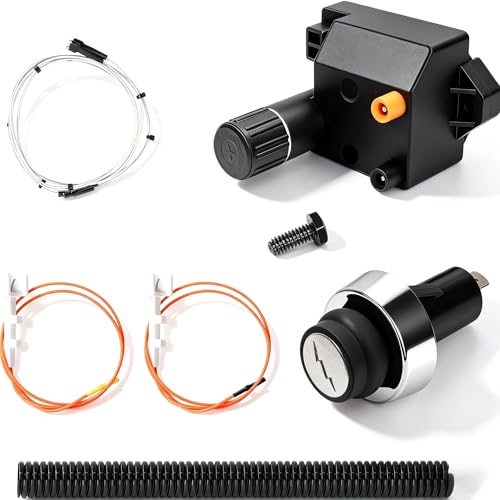 Image of SafBbcue 66353 Grill Igniter Kit, 2-Outlet BBQ Push Button Ignition Replacement for Weber Genesis II 210 E-210 S-210 Gas Grills (2017 & Newer)