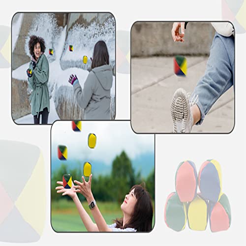 Coriver 15Pcs Soft Jonglierbälle Set, Kinder Ballwurfball Spiele Zirkus Clown Farbige Jonglierbälle für Erwachsene Kinder Anfänger Outdoor Spielzeug mit Aufbewahrungstasche