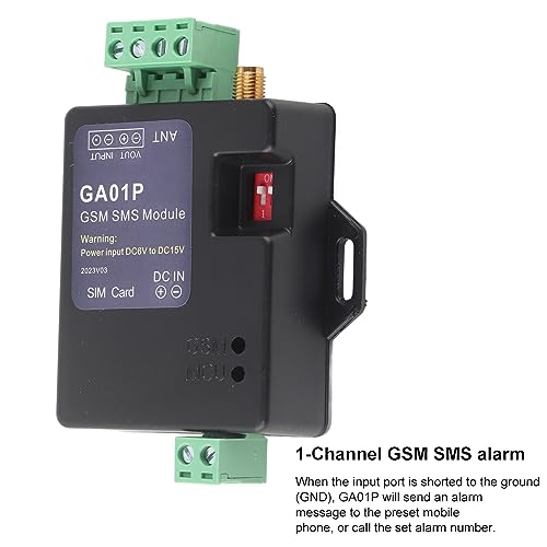 GA01P GSM -Stromausfall Alarm, Intelligent Stromausfall Alarm SMS Stromausfall Benachrichtigung Remote -Stromausfall Alarm GSM Remote Alert System