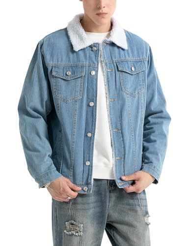 Veste en jean homme Sukany doublée Sherpa pour affronter le froid